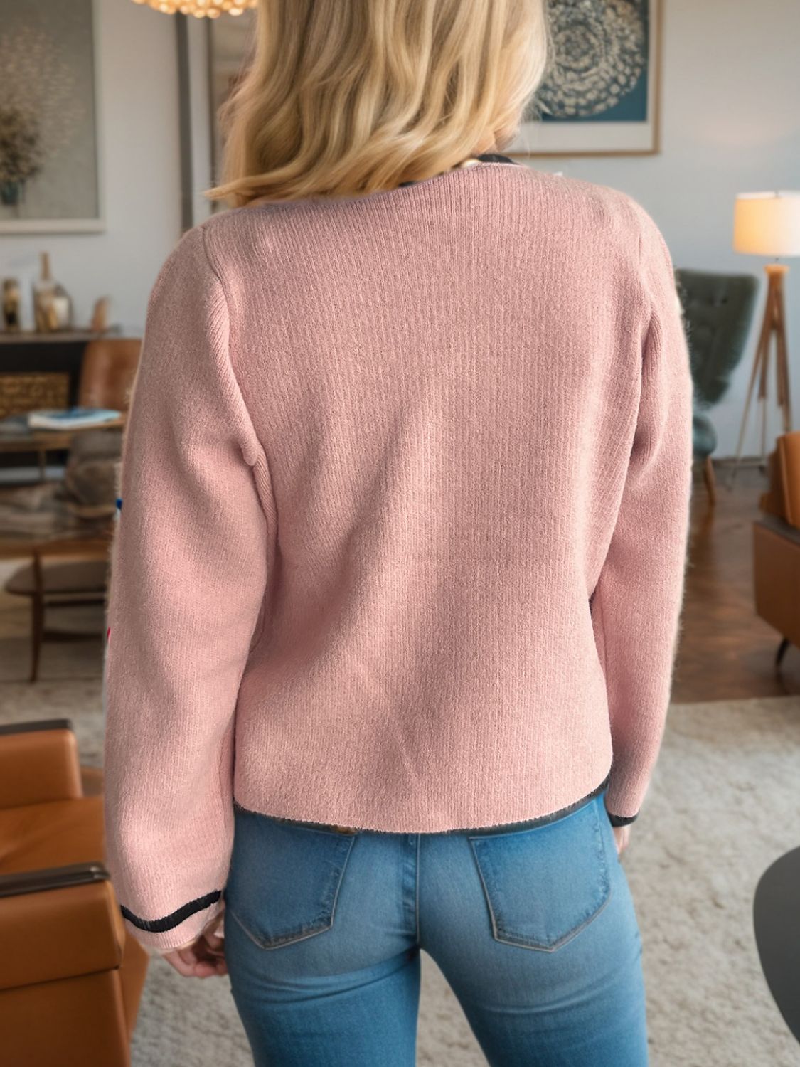 Button Down Long Sleeve Cardigan-Angel Casuals