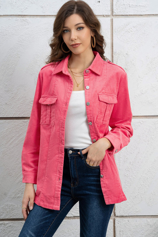 Button Down Collared Jacket-Angel Casuals