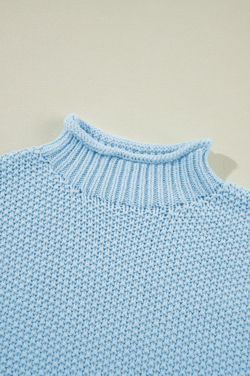 Turtleneck Cap Sleeve Sweater-Angel Casuals