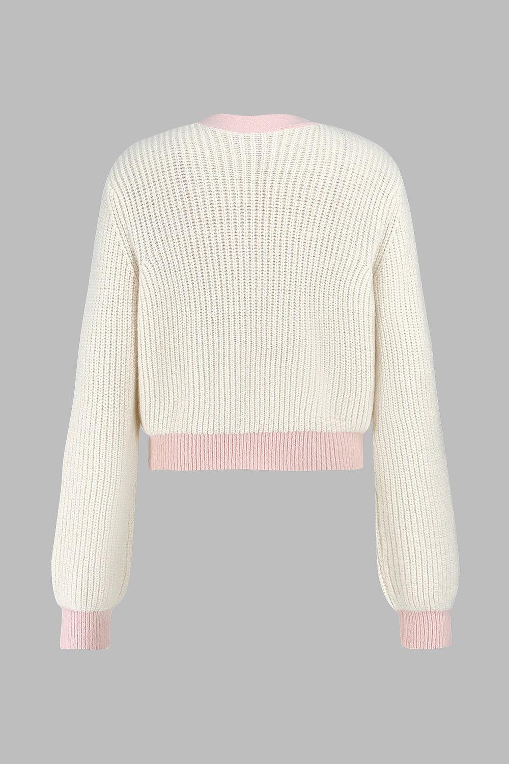 Contrast Trim Button Up Dropped Shoulder Cardigan-Angel Casuals