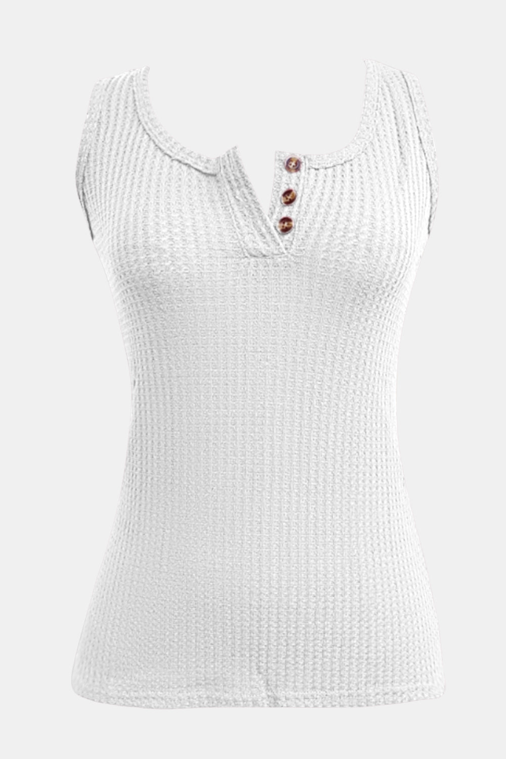 Full Size Textured Wide Strap Tank-Angel Casuals