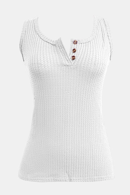 Full Size Textured Wide Strap Tank-Angel Casuals