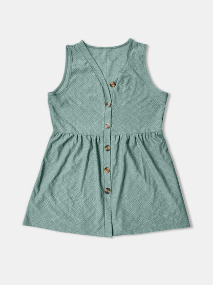 Button Up V-Neck Tank-Angel Casuals