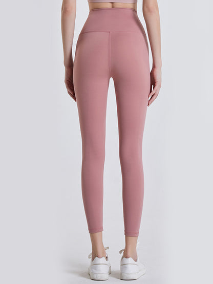 Wide Waistband Sports Leggings-Angel Casuals