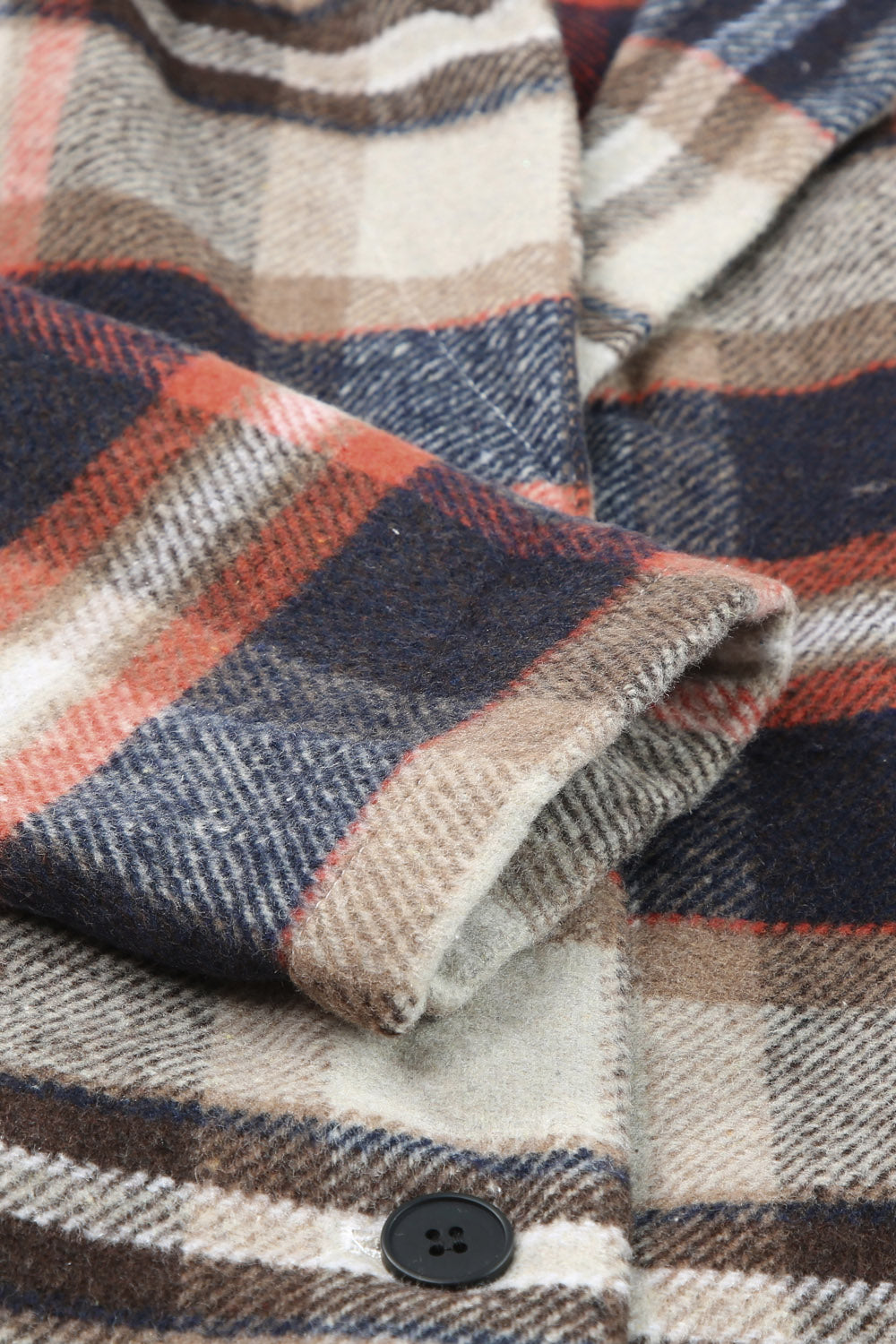 Plaid Longline Jacket with Pockets-Angel Casuals