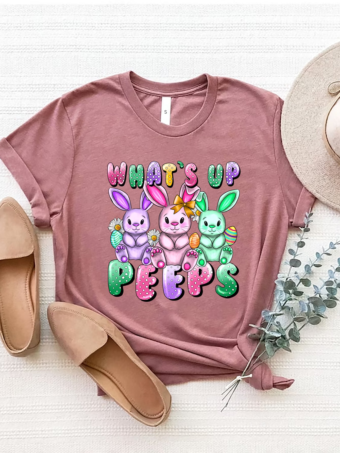 Graphic Round Neck Short Sleeve T-Shirt-Angel Casuals
