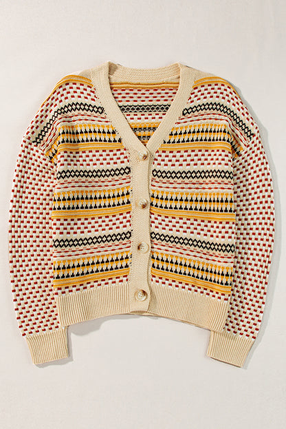 Button Down Long Sleeve Cardigan-Angel Casuals