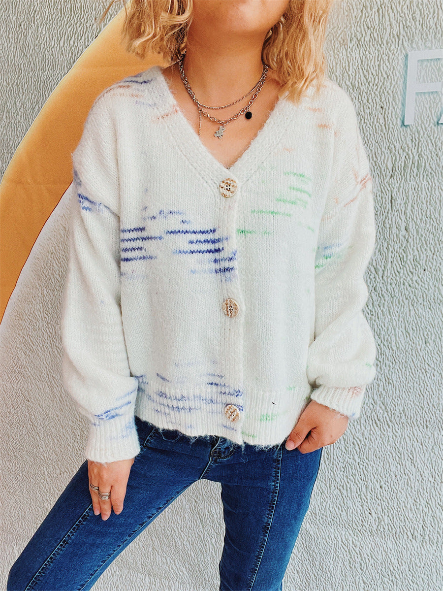 Button Up Long Sleeve Cardigan-Angel Casuals