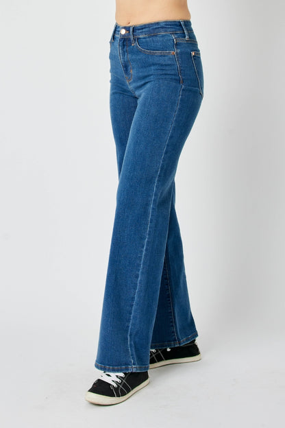 Judy Blue Full Size High Rise Straight Jeans-Angel Casuals