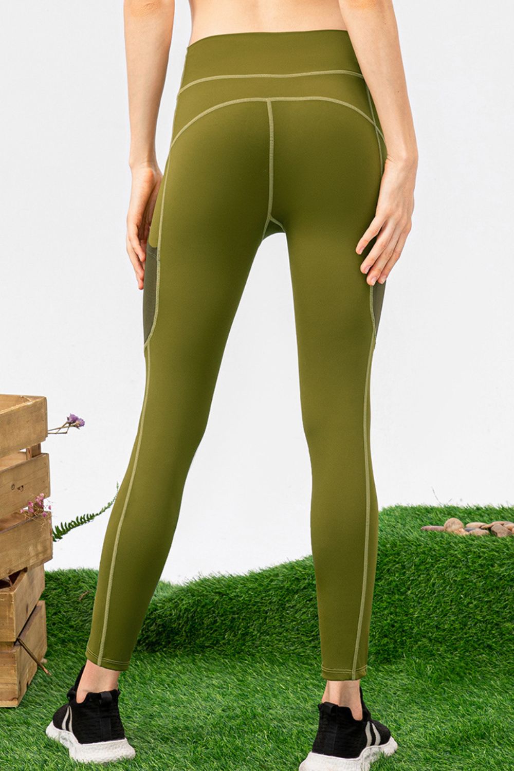 High Waist Slim Fit Long Sports Pants-Angel Casuals