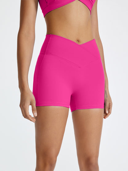 High Waist Active Shorts-Angel Casuals