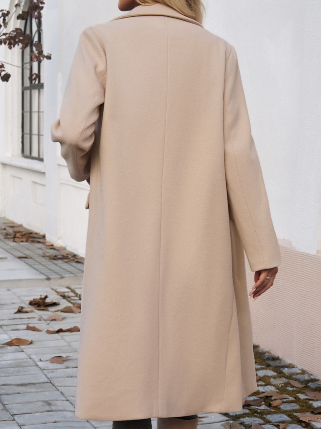 Devine Pocketed Collared Neck Long Sleeve Coat-Angel Casuals
