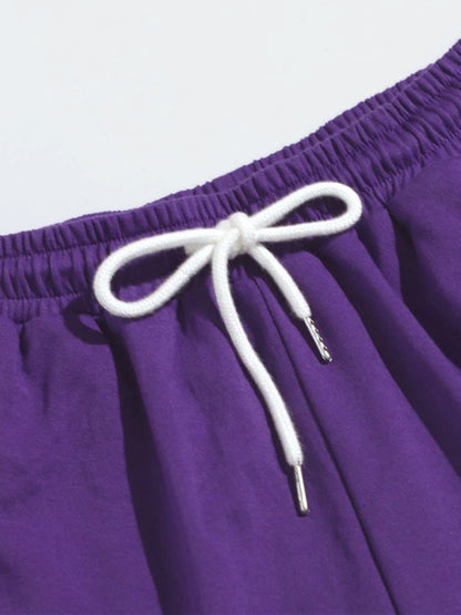 Drawstring Shorts with Pockets-Angel Casuals