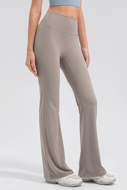 High Waist Straight Active Pants-Angel Casuals