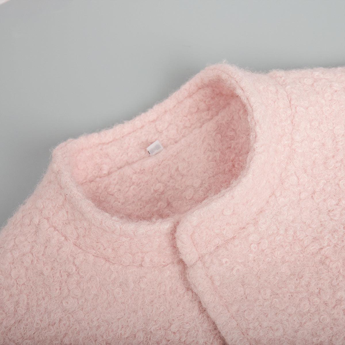 Double Take Plush Mock Neck Snap Down Jacket with Pockets-Angel Casuals