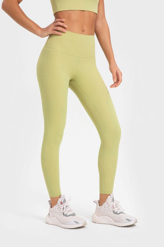 Highly Stretchy Wide Waistband Yoga Leggings-Angel Casuals