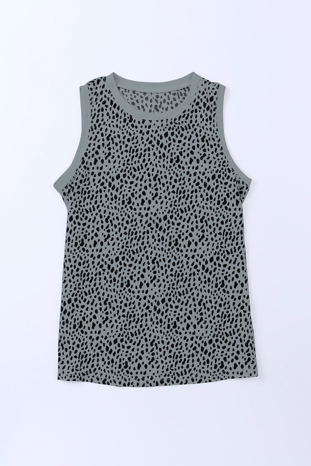 Printed Round Neck Tank-Angel Casuals