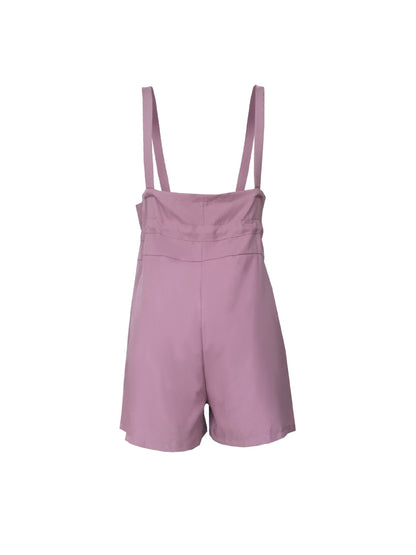 Drawstring Wide Strap Overalls with Pockets-Angel Casuals