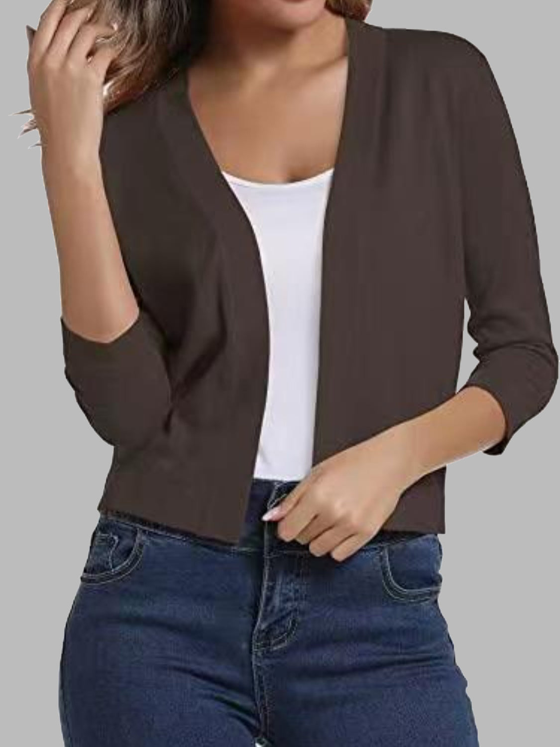 Open Front Cardigan-Angel Casuals