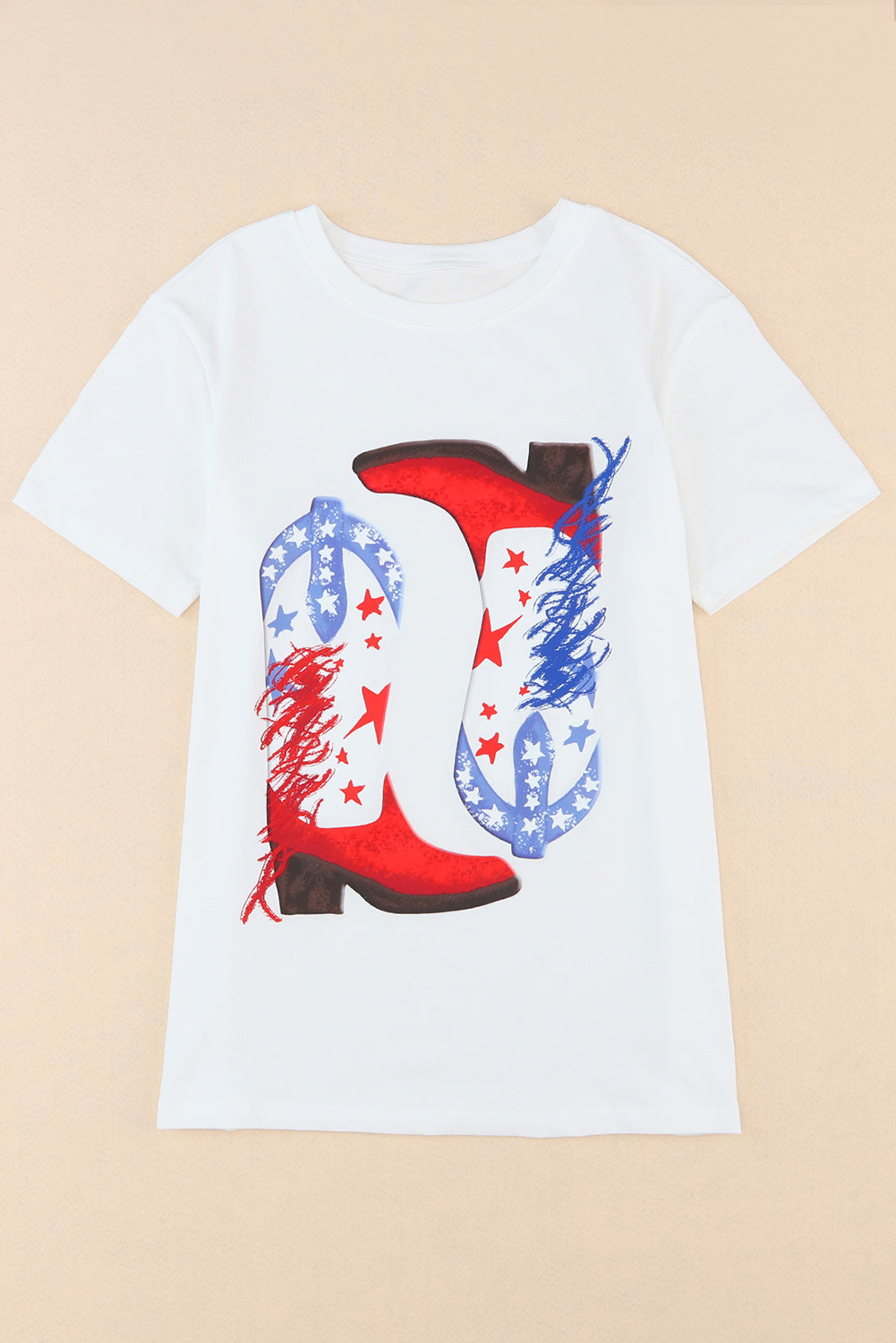 Star Cowboy Boots Graphic Tee-Angel Casuals