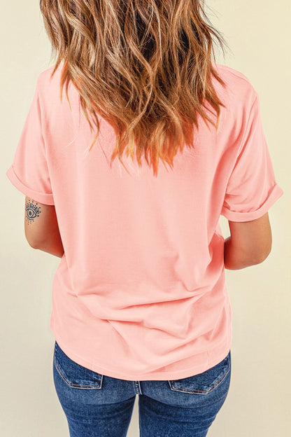 MAMA Round Neck Short Sleeve T-Shirt-Angel Casuals