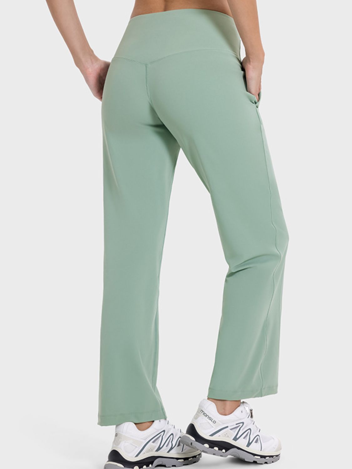 Pocketed High Waist Active Pants-Angel Casuals