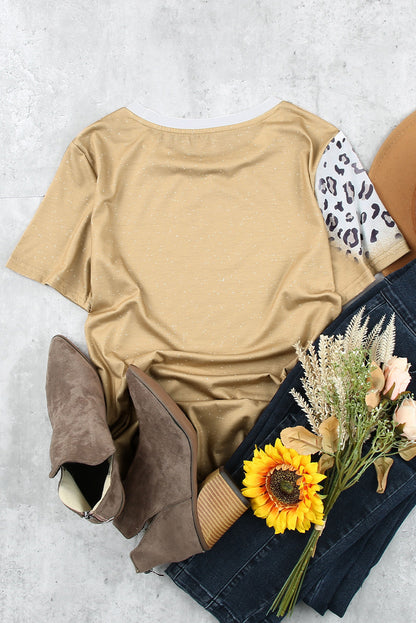 Graphic Round Neck Short Sleeve T-Shirt-Angel Casuals