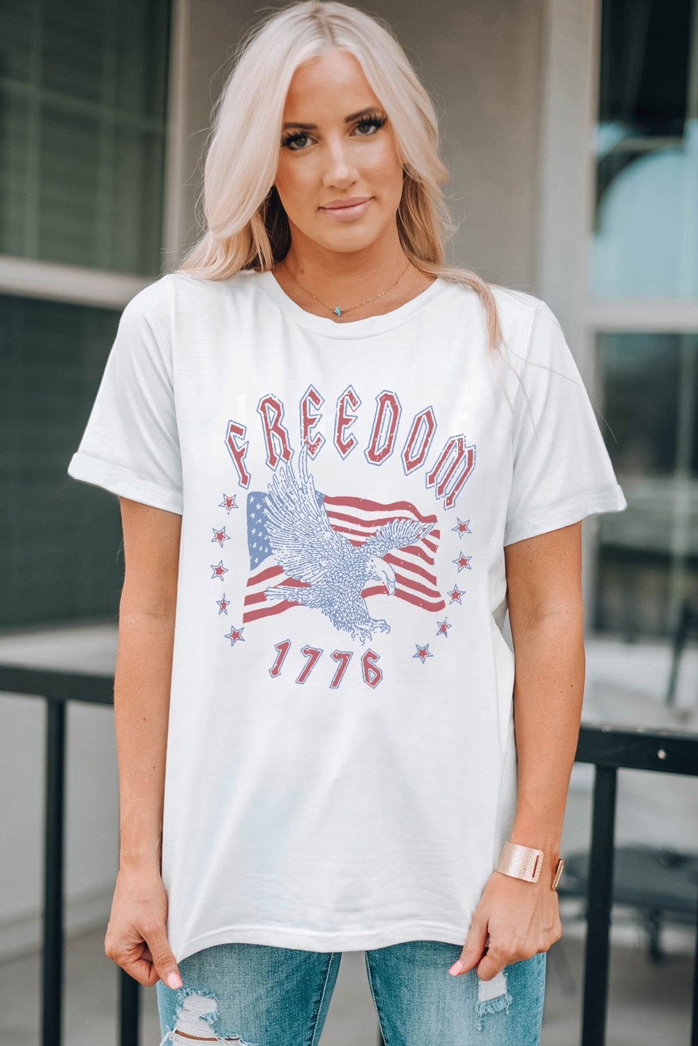 FREEDOM 1776 Graphic Tee-Angel Casuals