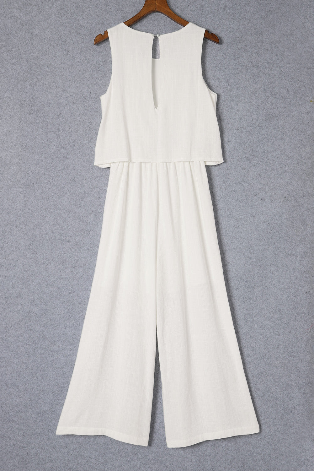 Round Neck Sleeveless Jumpsuit-Angel Casuals