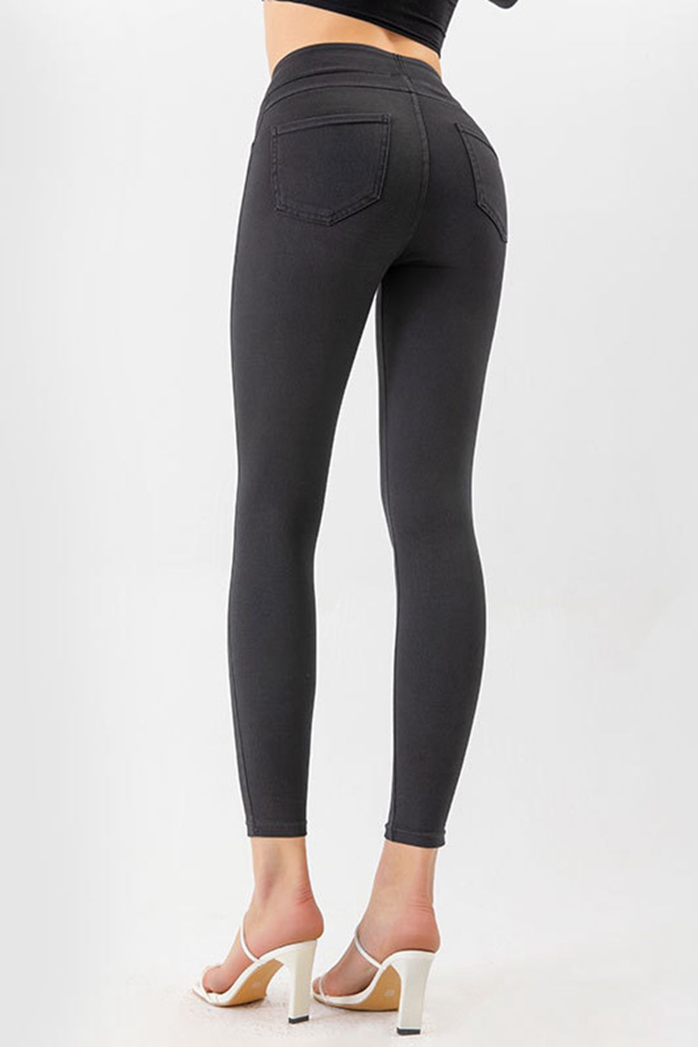 High Waist Skinny Jeans-Angel Casuals