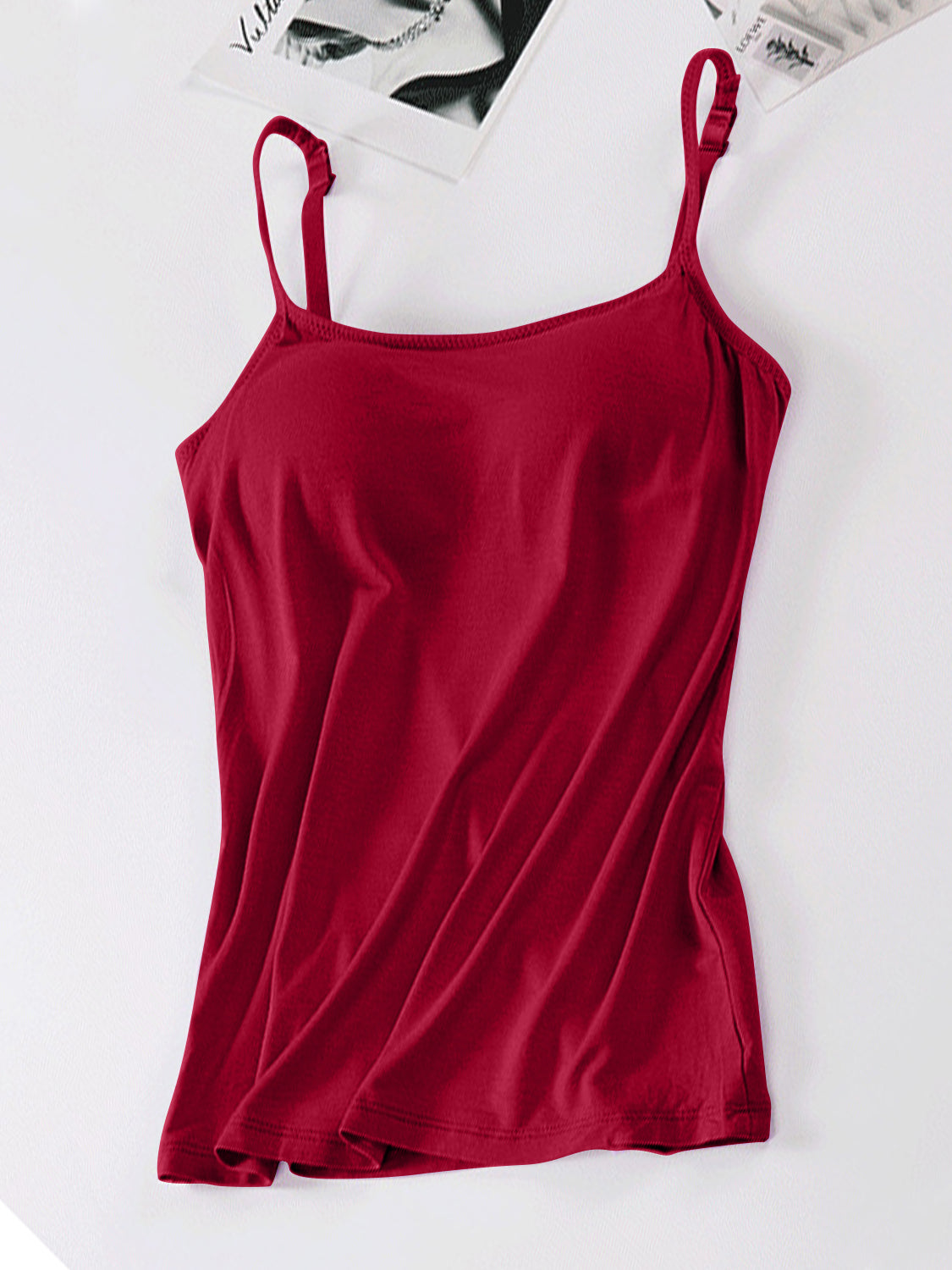 Scoop Neck Adjustable Strap Cami-Angel Casuals