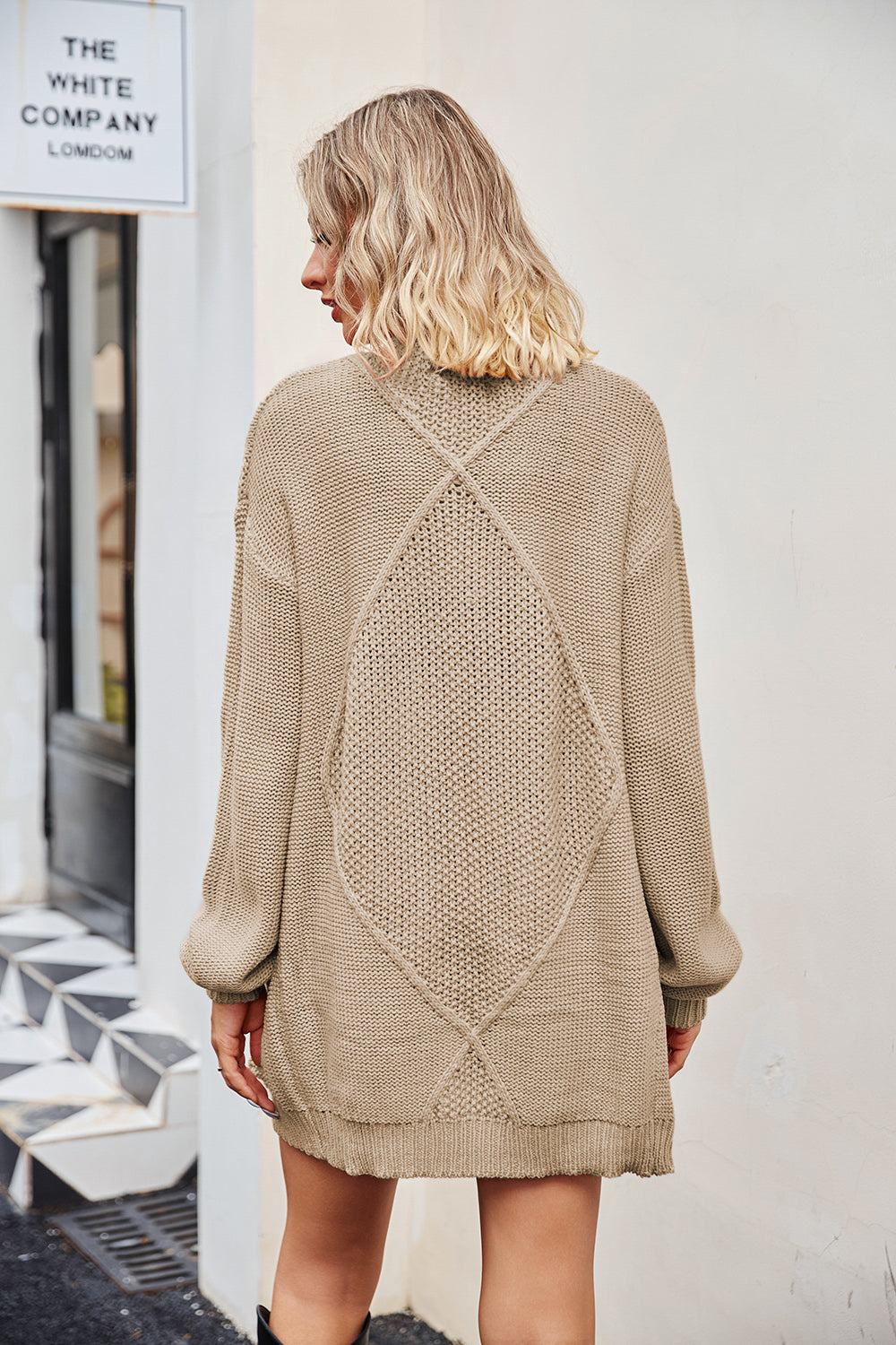 Open Front Cardigan with Pockets-Angel Casuals