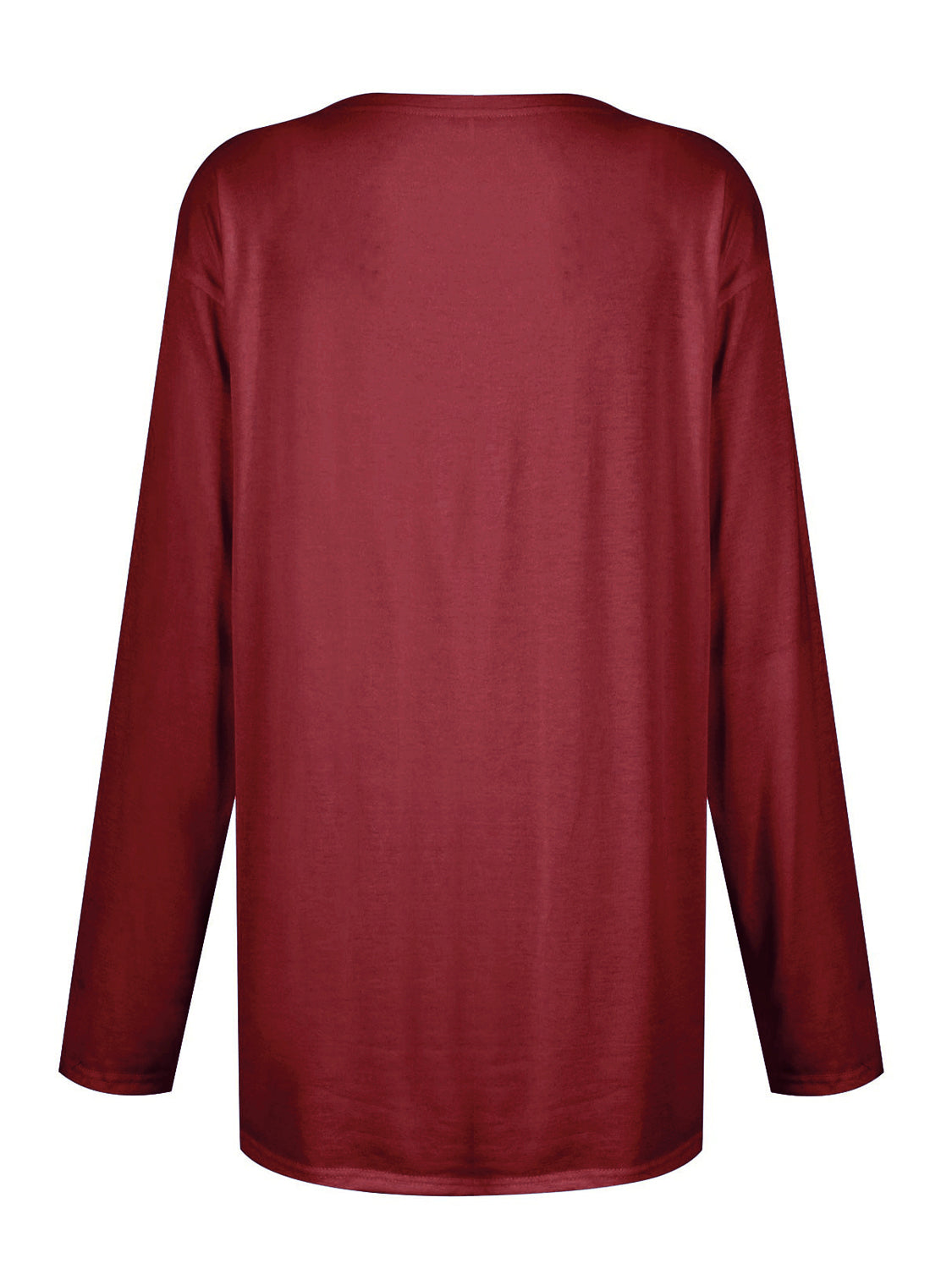 Full Size Pocketed Round Neck Long Sleeve T-Shirt-Angel Casuals