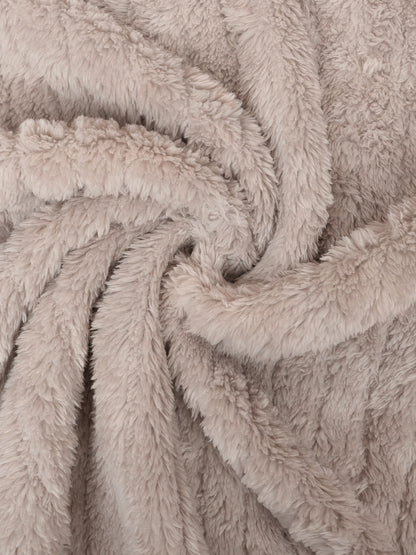 Plus Size Open Front Long Sleeve Hooded Fuzzy Jacket-Angel Casuals