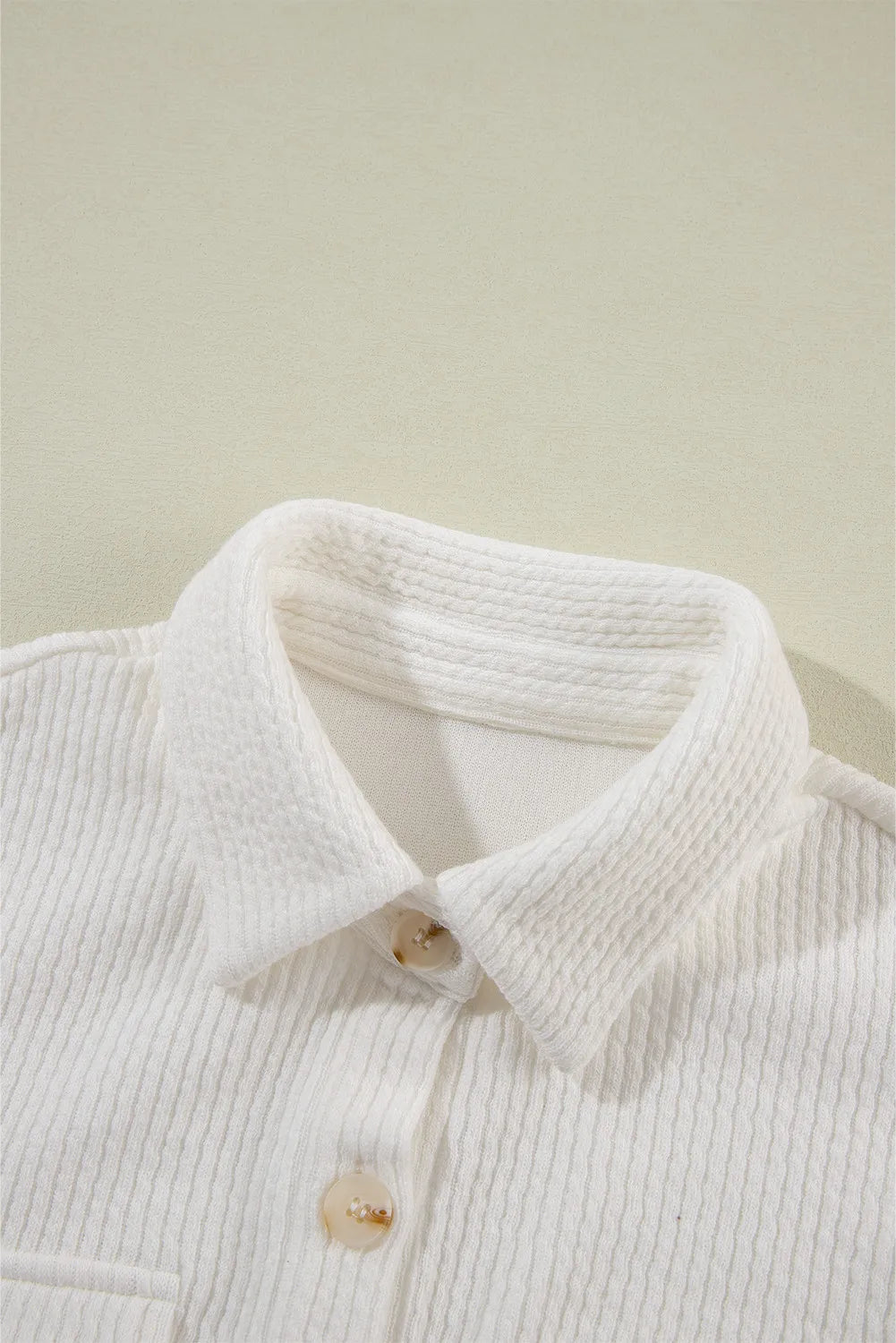 Button Up Long Sleeve Shacket-Angel Casuals