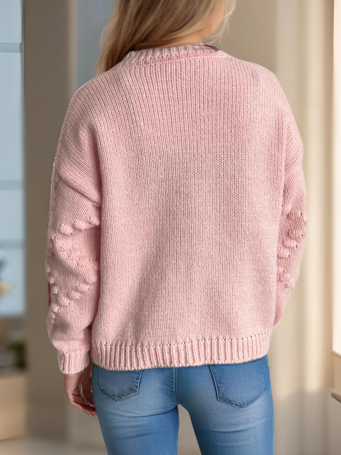 Strawberry Button Down Long Sleeve Cardigan-Angel Casuals