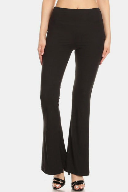 Leggings Depot High Waist Flare Leggings-Angel Casuals