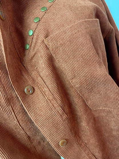 Button Down Long Sleeve Shacket-Angel Casuals