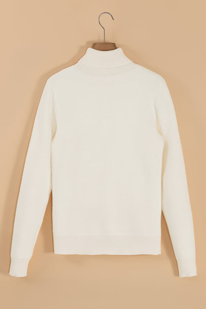 Turtleneck Long Sleeve Sweater-Angel Casuals