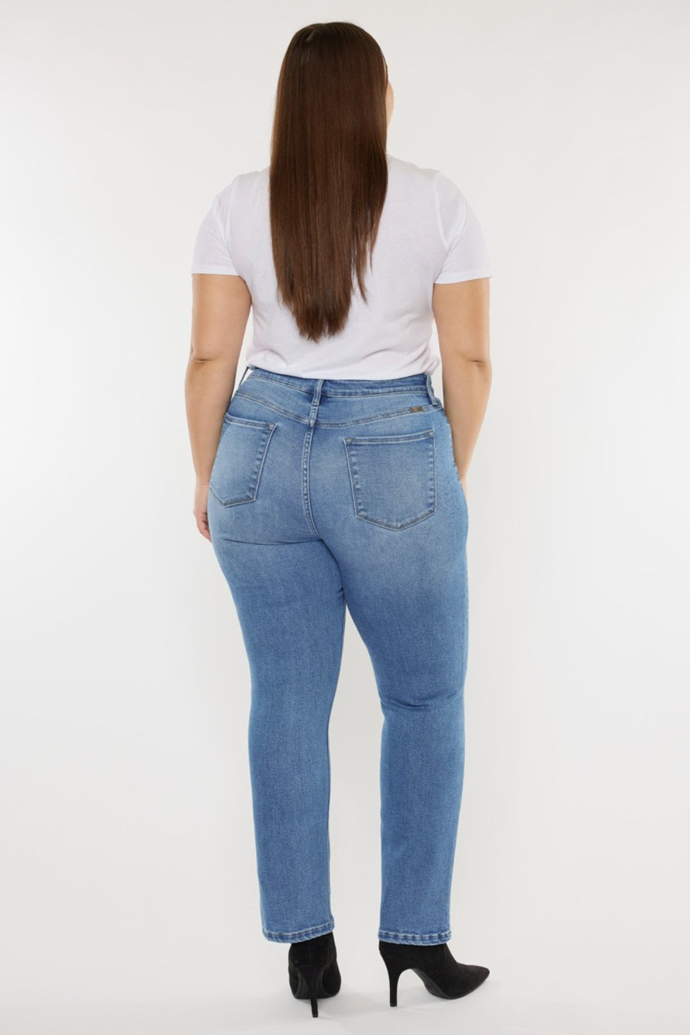 Kancan Full Size Cat's Whiskers High Waist Jeans-Angel Casuals