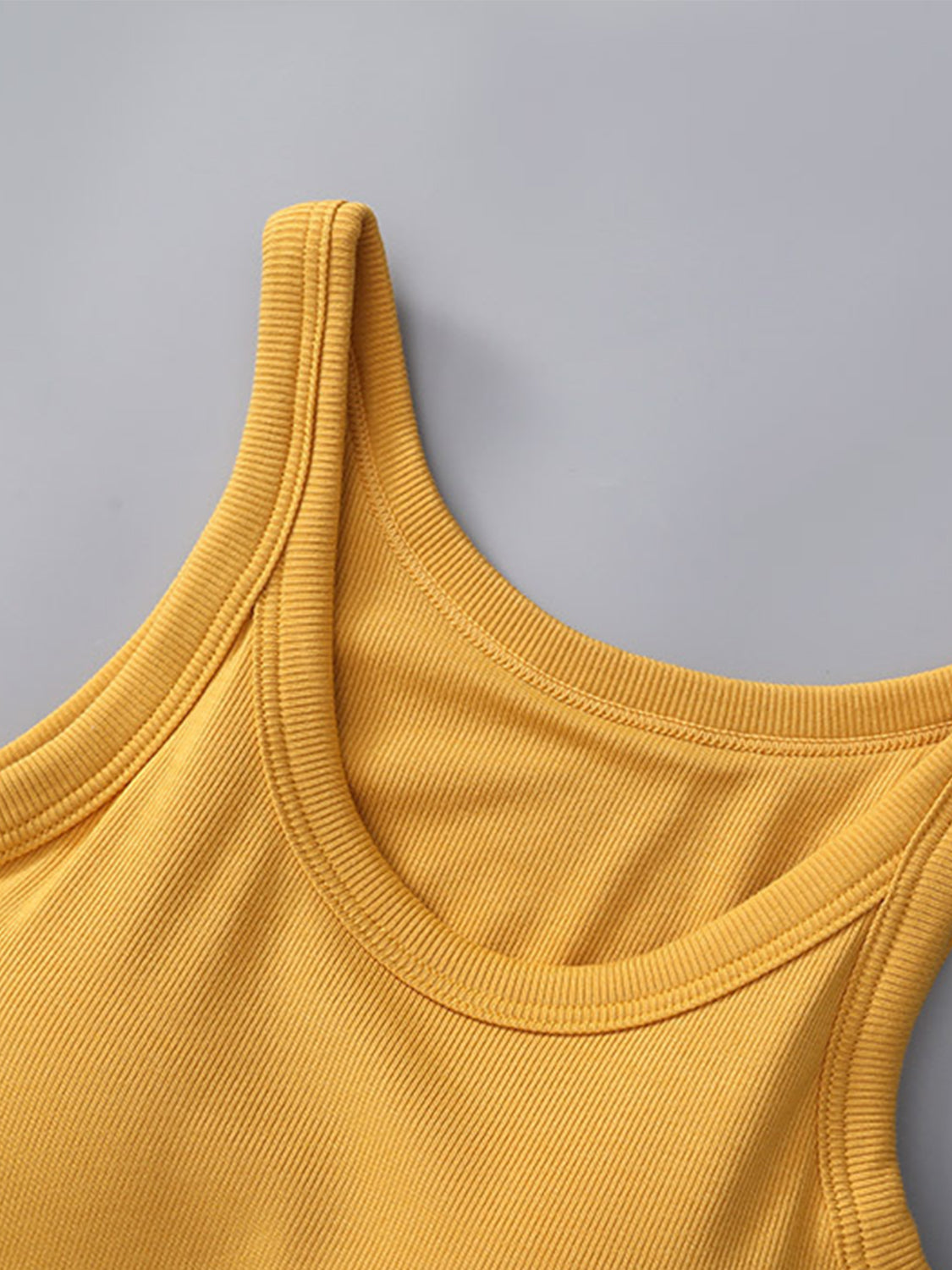 Round Neck Tank with Bra-Angel Casuals