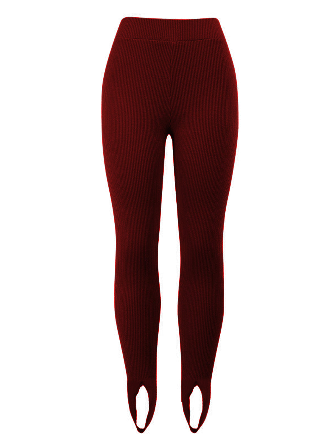 Ribbed Mid Waist Leggings-Angel Casuals