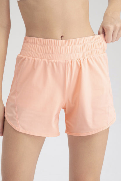 Elastic Waist Active Shorts-Angel Casuals