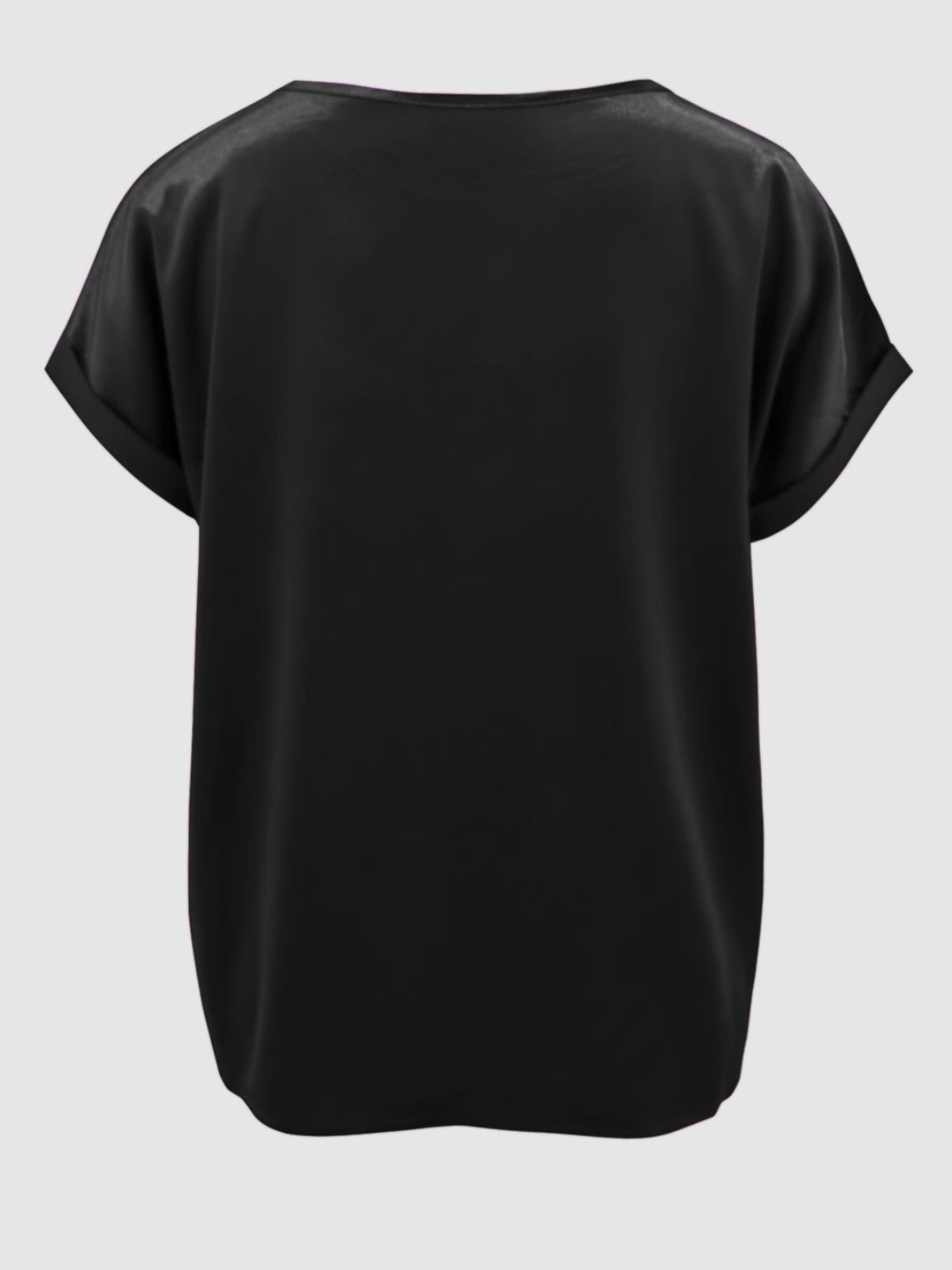 Round Neck Short Sleeve T-Shirt-Angel Casuals