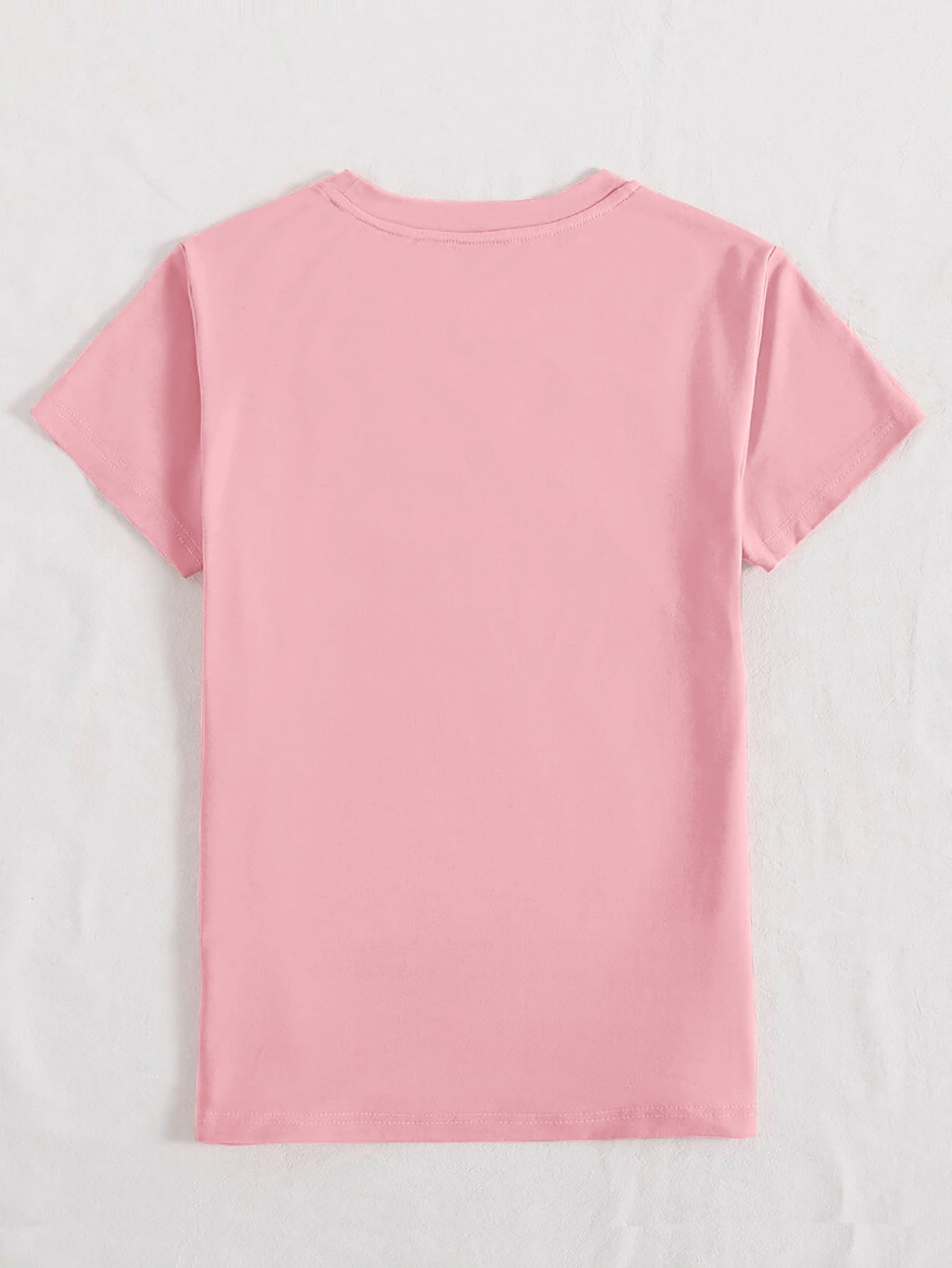 Rabbit Round Neck Short Sleeve T-Shirt-Angel Casuals
