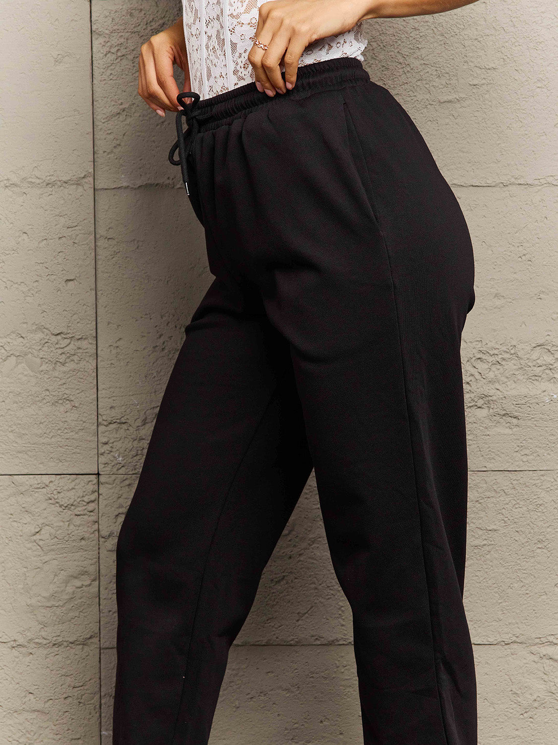 Simply Love Full Size Drawstring Sweatpants-Angel Casuals