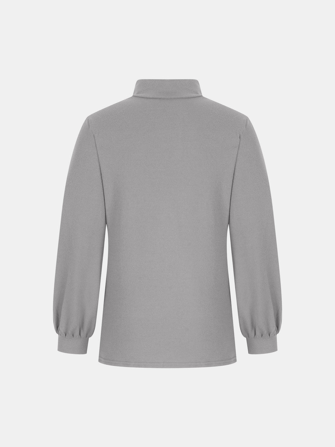 Full Size Mock Neck Long Sleeve T-Shirt-Angel Casuals