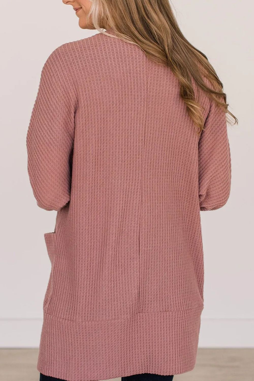 Open Front Long Sleeve Cover Up-Angel Casuals