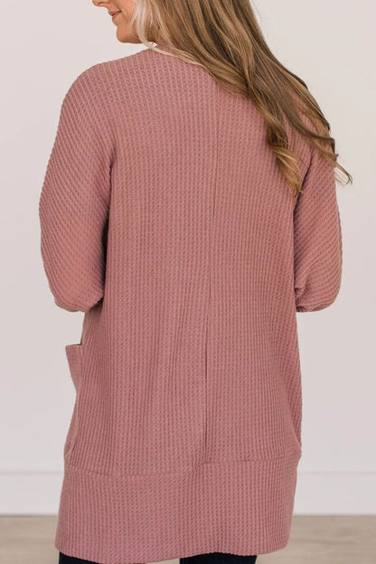 Open Front Long Sleeve Cover Up-Angel Casuals