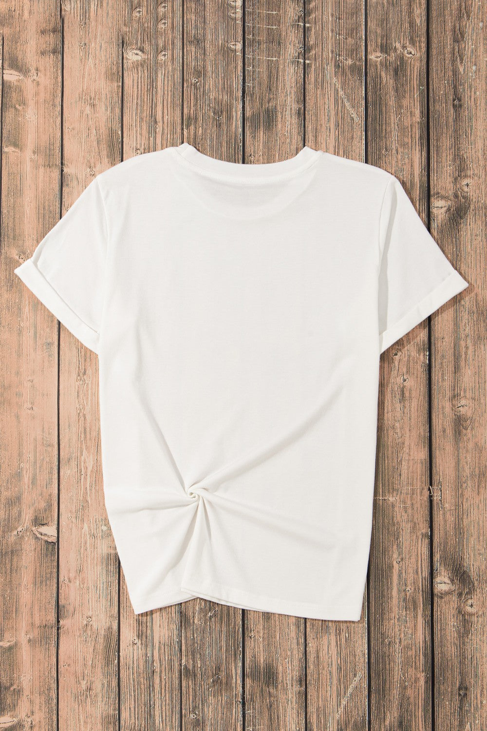 Sequin Leopard Round Neck Short Sleeve T-Shirt-Angel Casuals